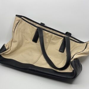 Coach Black and Cream Tote Bag